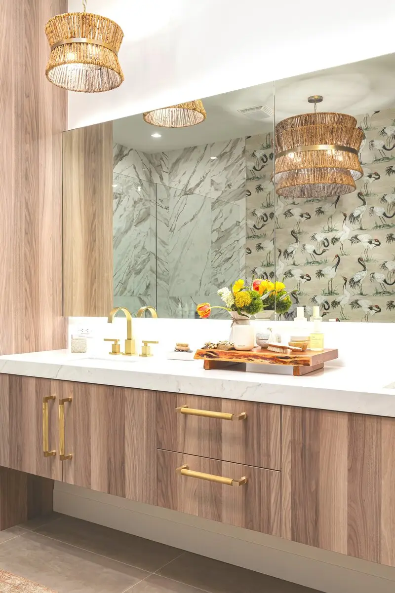 Vacation home living space styled by Phase 4 Design Group